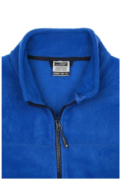 Obrázky: Mikrofleece vesta se softshellem,král.modrá 4XL, Obrázek 2